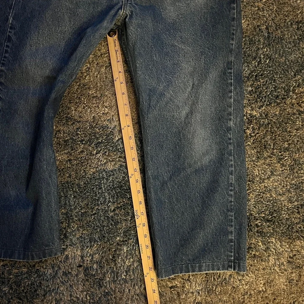 VTG Levi's 505 Jeans Mens 38x22 Capris Orange Tab 90s Workwear‎